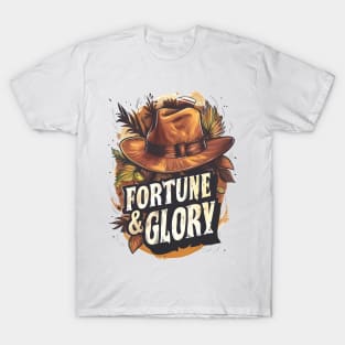 Fortune and Glory - Fedora Hat - Indy T-Shirt